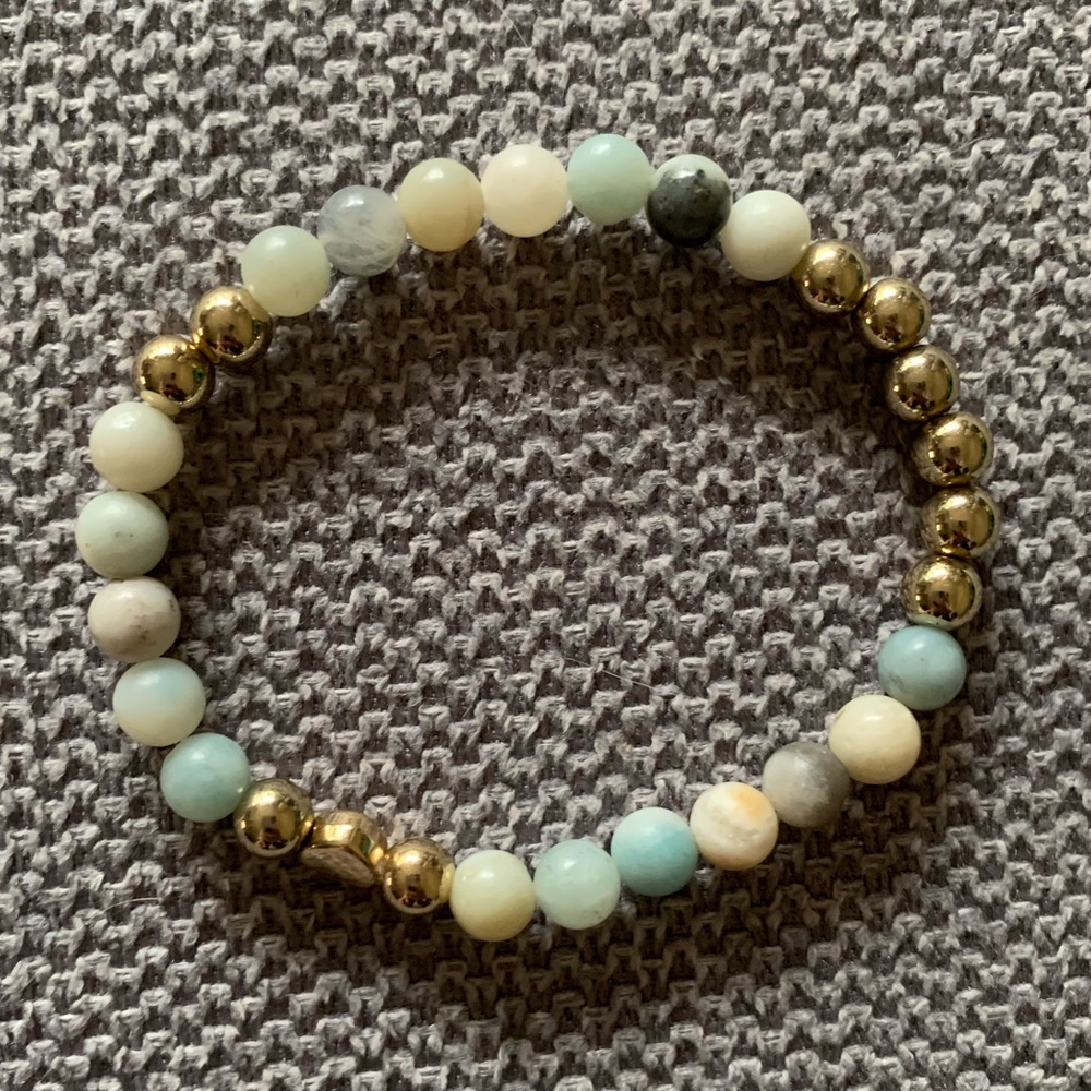 {Handmade} Beaded Amazonite Bracelet